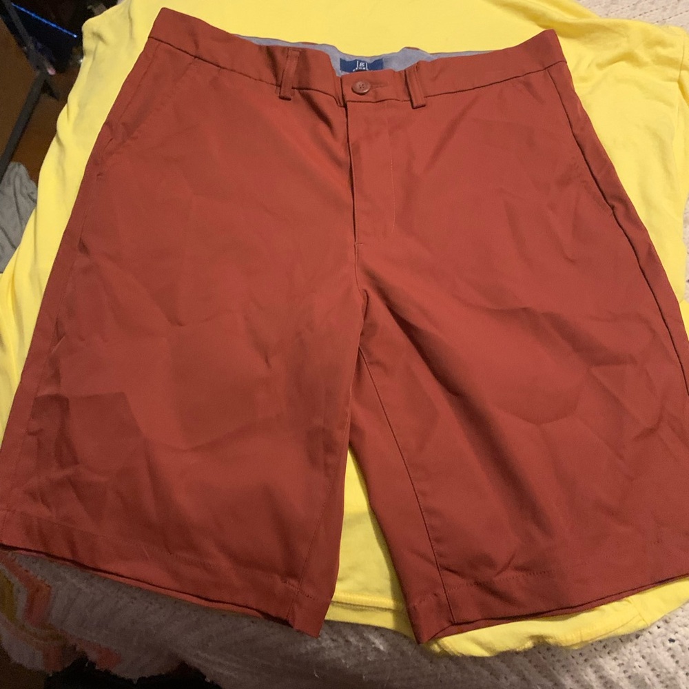 George Men's Rust Flat Front Shorts